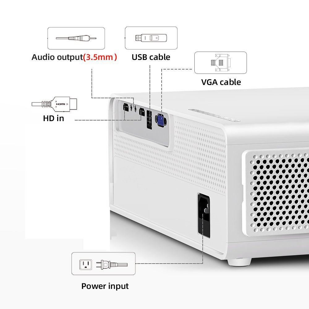 4546546546-1 4546546546 1 1 VIVID Android PROJECTOR (ANDROID 9 VERSION) FULL HD, 4K SUPPORTED,1080P WITH 1GB RAM, 16GB ROM, 8500 LUMENS.